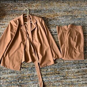 H&M Camel Blazer with belt